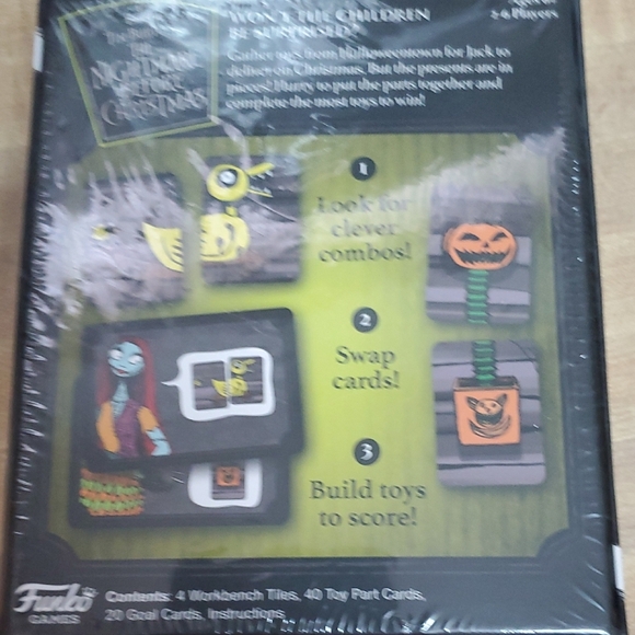 Disney The Nightmare Before Christmas Card Game - Black, White, Green - Picture 5 of 6